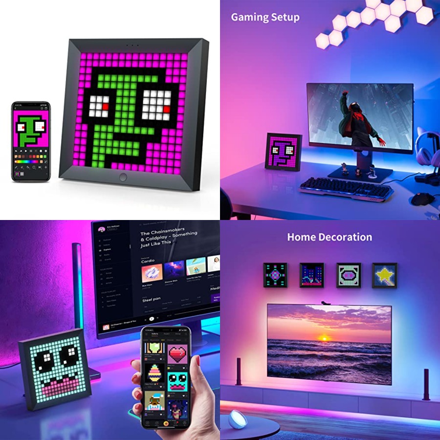 Desk Setup Lighting - Panel pikselowy LED do wyświetlania świateł,
