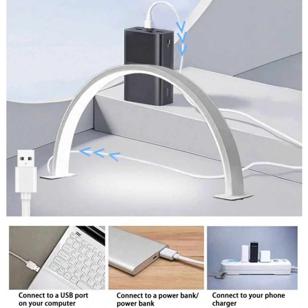 Desk Setup Lighting - Lampa do paznokci 40/66CM, lampa stołowa