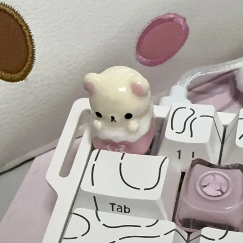 Klawisze Kawaii Rilakkuma, Ril – Desk Setup Keyboard recenzja i cena